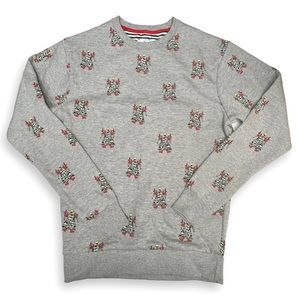 Denim & Flower Ricky Singh Men’s Christmas Sweatshirt Grey Size Medium